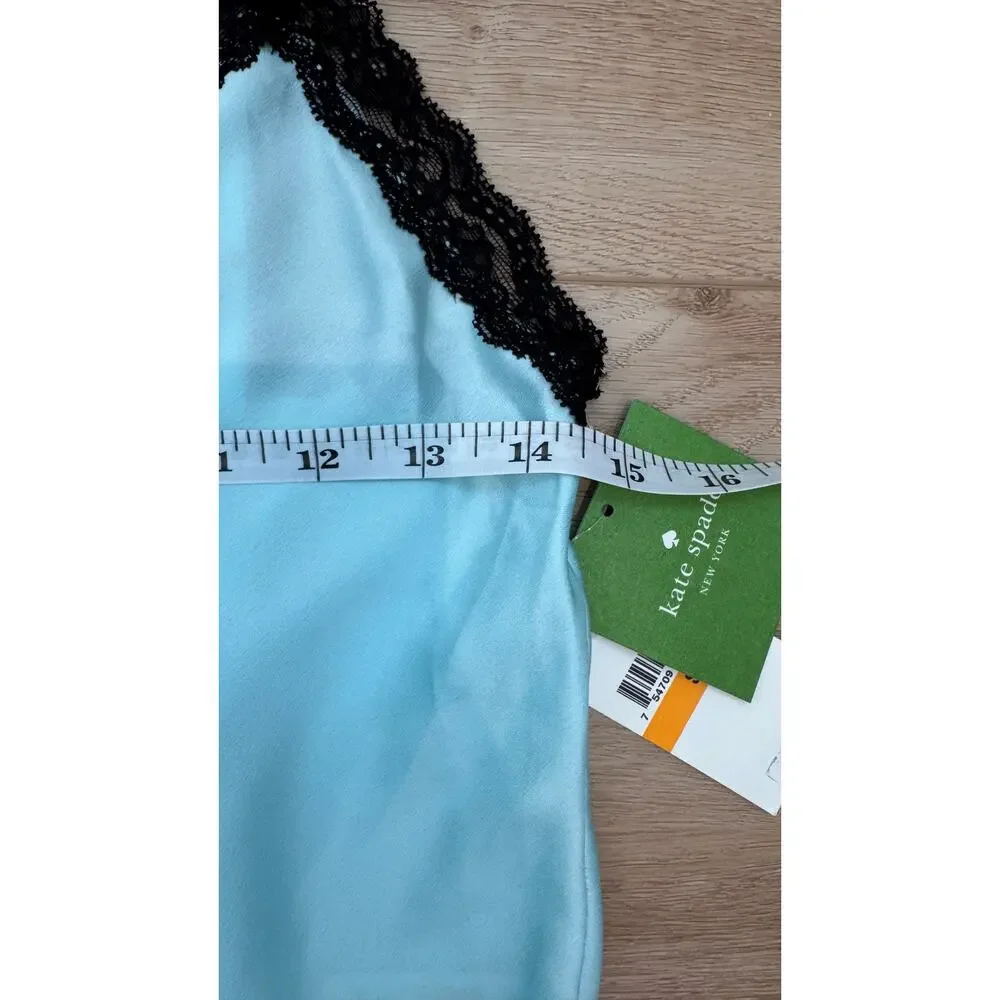 Kate Spade Dream A Little Dream Romper Teal Lace Trim Size Small NWT